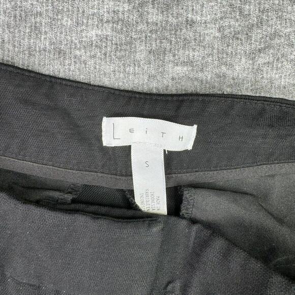 Leith Womens Black Tapered Pants slacks work casual Size S‎ Cotton Blend - Picture 2 of 4